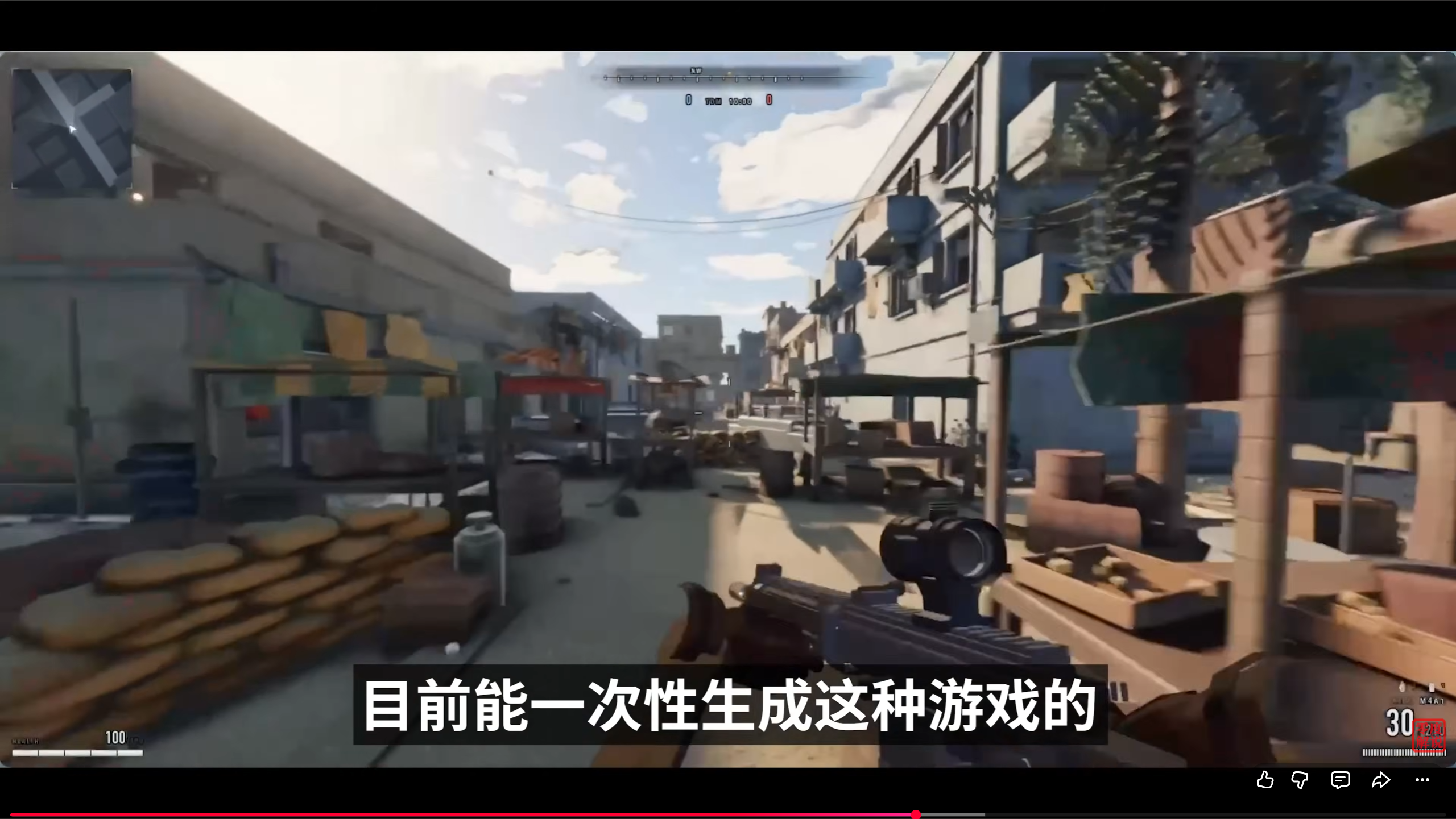 AI 生成现代城市巷战地图测试 02